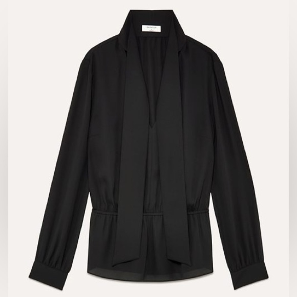 Aritzia Babaton Lucas Blouse in Black XS